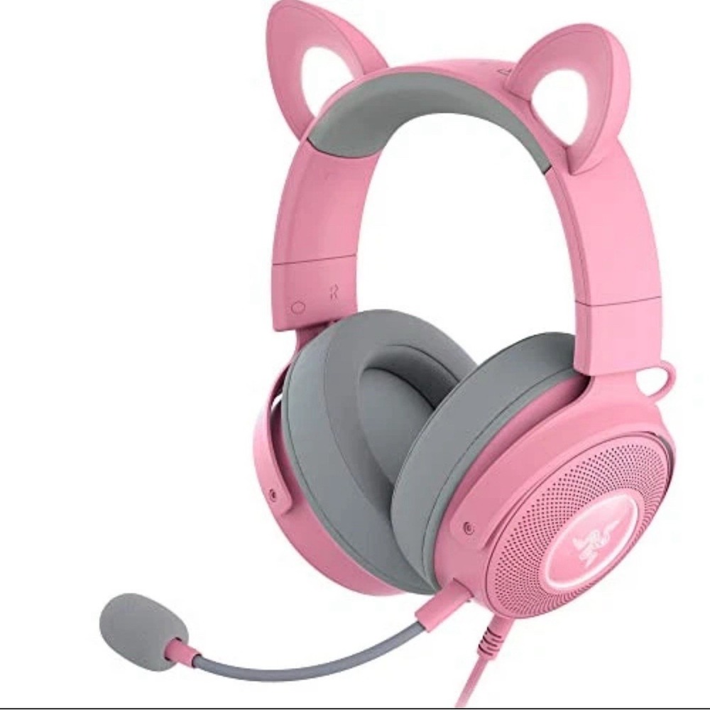 Razer Kraken Kitty V2 Pro Wired Over-Ear Gaming Headset - Quartz